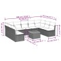 Gartensofa-Set mit beigen Kissen, 10-teilig, synthetisches Rattan von , Gartensets - Ref: Foro24-3256122, Preis: 590,38 €, Ra...