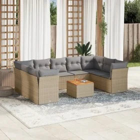 Garden sofa set with beige cushions 10 pieces synthetic rattan by , Garden sets - Ref: Foro24-3256136, Price: 628,85 €, Disco...