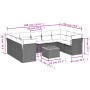 Gartensofa-Set mit beigen Kissen, 10-teilig, synthetisches Rattan von , Gartensets - Ref: Foro24-3256136, Preis: 640,47 €, Ra...