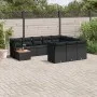 Set de sofás de jardín 11 pzas y cojines ratán sintético negro de , Conjuntos de jardín - Ref: Foro24-3256174, Precio: 651,54...