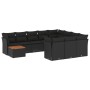 11-piece garden sofa set and black synthetic rattan cushions by , Garden sets - Ref: Foro24-3256174, Price: 672,41 €, Discoun...