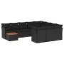 11-piece garden sofa set and black synthetic rattan cushions by , Garden sets - Ref: Foro24-3256174, Price: 648,39 €, Discoun...