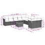 11-teiliges Gartensofa-Set und schwarze synthetische Rattankissen von , Gartensets - Ref: Foro24-3256181, Preis: 668,78 €, Ra...