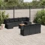 11-teiliges Gartensofa-Set und schwarze synthetische Rattankissen von , Gartensets - Ref: Foro24-3256195, Preis: 601,19 €, Ra...