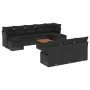 11-teiliges Gartensofa-Set und schwarze synthetische Rattankissen von , Gartensets - Ref: Foro24-3256195, Preis: 601,19 €, Ra...