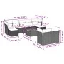 Garden sofa set with beige cushions 10 pieces synthetic rattan by , Garden sets - Ref: Foro24-3256205, Price: 626,26 €, Disco...