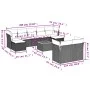 10-teiliges Gartensofa-Set mit grauen synthetischen Rattankissen von , Gartensets - Ref: Foro24-3256207, Preis: 573,49 €, Rab...