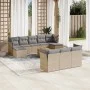 Garden sofa set with beige cushions mix 11 pieces PE rattan by , Garden sets - Ref: Foro24-3256213, Price: 675,87 €, Discount: %