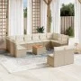 Garden sofa set with cushions 13 pieces beige synthetic rattan by , Garden sets - Ref: Foro24-3256226, Price: 849,89 €, Disco...