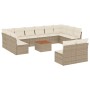 Garden sofa set with cushions 13 pieces beige synthetic rattan by , Garden sets - Ref: Foro24-3256226, Price: 850,91 €, Disco...