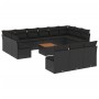 14-piece garden sofa set with black synthetic rattan cushions by , Garden sets - Ref: Foro24-3256230, Price: 830,14 €, Discou...
