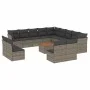 14-piece garden sofa set with gray synthetic rattan cushions by , Garden sets - Ref: Foro24-3256270, Price: 836,73 €, Discoun...