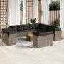 14-piece garden sofa set with gray synthetic rattan cushions by , Garden sets - Ref: Foro24-3256291, Price: 892,93 €, Discoun...