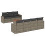 8-piece garden sofa set and gray synthetic rattan cushions by , Garden sets - Ref: Foro24-3256361, Price: 502,32 €, Discount: %