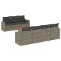 8-piece garden sofa set and gray synthetic rattan cushions by , Garden sets - Ref: Foro24-3256361, Price: 511,55 €, Discount: %