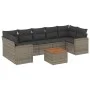 8-piece garden sofa set and gray synthetic rattan cushions by , Garden sets - Ref: Foro24-3256368, Price: 494,09 €, Discount: %