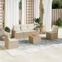 Garden sofa set with cushions 6 pieces beige synthetic rattan by , Garden sets - Ref: Foro24-3256394, Price: 395,55 €, Discou...