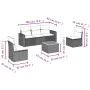 6-piece garden furniture set and gray synthetic rattan cushions by , Garden sets - Ref: Foro24-3256396, Price: 354,17 €, Disc...