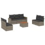 Set de sofás de jardín 8 pzas y cojines ratán sintético gris de , Conjuntos de jardín - Ref: Foro24-3256410, Precio: 452,23 €...