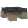 6-teiliges Gartenmöbel-Set und graue synthetische Rattankissen von , Gartensets - Ref: Foro24-3256452, Preis: 376,72 €, Rabat...