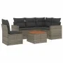 Set de muebles de jardín 6 pzas y cojines ratán sintético gris de , Conjuntos de jardín - Ref: Foro24-3256459, Precio: 376,52...