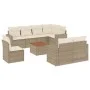 9-piece garden sofa set with beige synthetic rattan cushions by , Garden sets - Ref: Foro24-3256548, Price: 655,03 €, Discoun...