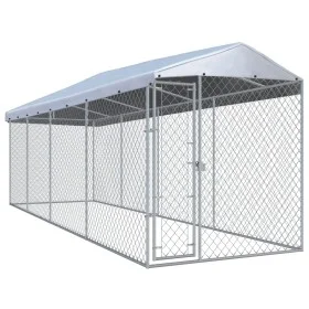 Außenzwinger mit Dach 760x190x225 cm von vidaXL, Hundehütten und Zäune - Ref: Foro24-145031, Preis: 500,12 €, Rabatt: %