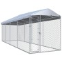 Perrera de exterior con tejado 760x190x225 cm de vidaXL, Casetas y cercados para perros - Ref: Foro24-145031, Precio: 503,03 ...