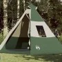 Green waterproof 7-person tipi tent by , tents - Ref: Foro24-94427, Price: 125,65 €, Discount: %