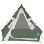 Green waterproof 7-person tipi tent by , tents - Ref: Foro24-94427, Price: 125,65 €, Discount: %