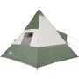 Green waterproof 7-person tipi tent by , tents - Ref: Foro24-94427, Price: 125,65 €, Discount: %