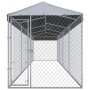 Perrera de exterior con tejado 760x190x225 cm de vidaXL, Casetas y cercados para perros - Ref: Foro24-145031, Precio: 503,03 ...