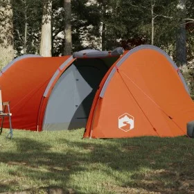Camping tent with tunnel 4 people waterproof gray orange by , tents - Ref: Foro24-94396, Price: 86,91 €, Discount: %
