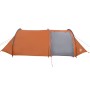 Camping tent with tunnel 4 people waterproof gray orange by , tents - Ref: Foro24-94396, Price: 78,18 €, Discount: %