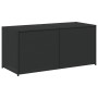 Schwarze Garten-Aufbewahrungsbox aus synthetischem Rattan, 283 l von , Aufbewahrungsboxen für den Außenbereich - Ref: Foro24-...