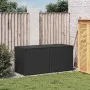 Schwarze Garten-Aufbewahrungsbox aus synthetischem Rattan, 283 l von , Aufbewahrungsboxen für den Außenbereich - Ref: Foro24-...