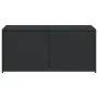 Black synthetic rattan garden storage box 283 L by , Outdoor storage boxes - Ref: Foro24-365312, Price: 123,04 €, Discount: %