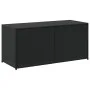 Schwarze Garten-Aufbewahrungsbox aus synthetischem Rattan, 283 l von , Aufbewahrungsboxen für den Außenbereich - Ref: Foro24-...