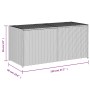 Schwarze Garten-Aufbewahrungsbox aus synthetischem Rattan, 283 l von , Aufbewahrungsboxen für den Außenbereich - Ref: Foro24-...