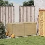 Garden storage box with wheels PE rattan beige mix 283L by , Outdoor storage boxes - Ref: Foro24-365319, Price: 137,37 €, Dis...