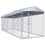 Perrera de exterior con tejado 760x190x225 cm de vidaXL, Casetas y cercados para perros - Ref: Foro24-145031, Precio: 503,03 ...