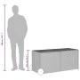 Garden storage box with wheels PE rattan beige mix 283L by , Outdoor storage boxes - Ref: Foro24-365319, Price: 137,37 €, Dis...