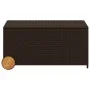 Garden storage box with wheels brown PE rattan 190L by , Outdoor storage boxes - Ref: Foro24-365325, Price: 99,38 €, Discount: %