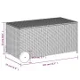 Garden storage box with wheels brown PE rattan 190L by , Outdoor storage boxes - Ref: Foro24-365325, Price: 99,38 €, Discount: %