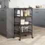 Oak brown engineered wood kitchen cart 45x35x89.5 cm by , Kitchen and dining carts - Ref: Foro24-842330, Price: 57,75 €, Disc...