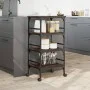 Oak brown engineered wood kitchen cart 45x35x89.5 cm by , Kitchen and dining carts - Ref: Foro24-842330, Price: 57,02 €, Disc...