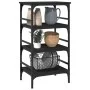 Black Engineered Wood Kitchen Cart 45x35x89.5cm by , Kitchen and dining carts - Ref: Foro24-842326, Price: 57,12 €, Discount: %