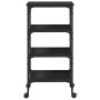 Carrito de cocina de madera de ingeniería negro 45x35x89,5 cm de , Carros de cocina y comedor - Ref: Foro24-842326, Precio: 5...