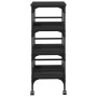 Carrito de cocina de madera de ingeniería negro 45x35x89,5 cm de , Carros de cocina y comedor - Ref: Foro24-842326, Precio: 5...