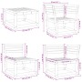 Gartenmöbel-Set 5-teilig, massives Kiefernholz, wachsbraun von , Gartensets - Ref: Foro24-3216917, Preis: 479,72 €, Rabatt: %